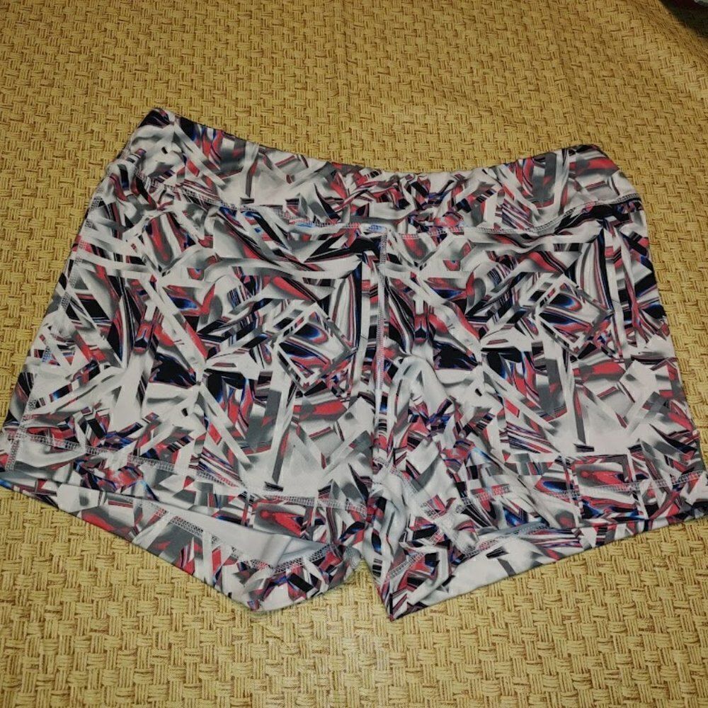 Pro Player White Multi-Colored Shorts Size Women's XL